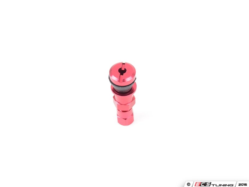 Sickspeed 4PCVSW/CAPRED Aluminum Valve Stems With Hex Caps Red