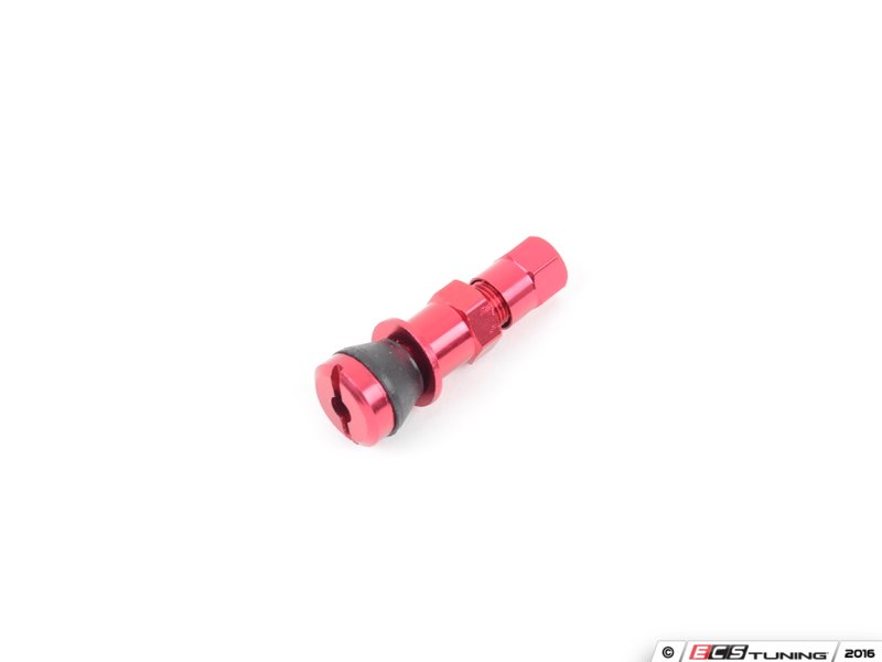 Sickspeed 4PCVSW/CAPRED Aluminum Valve Stems With Hex Caps Red