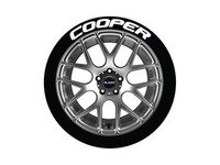 ES#3191738 - CO0P1921754 - Cooper Tire Lettering Kit - White - 4 of Each - .75 inch tall Permanent Raised Rubber Tire Stickers for 19-21 inch tires - Tire Stickers - Audi BMW Volkswagen Mercedes Benz MINI Porsche