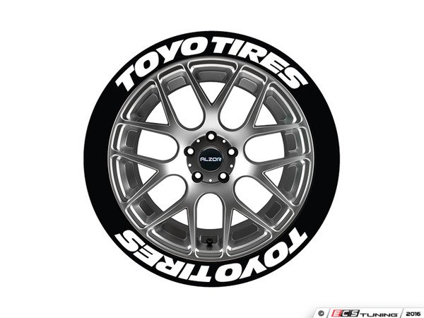 TOYO TIRES 0.75" For 17" 18" Wheels Low Pro 8 Permanent Decals 
