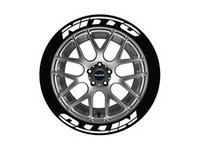 ES#3191865 - NIT17181258PS - Nitto Tire Lettering Kit - White - 8 of Each - 1.25 inch tall Temporary Peel & Stick Tire Stickers for 17-18 inch tires - Tire Stickers - Audi BMW Volkswagen Mercedes Benz MINI Porsche
