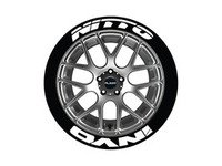 ES#3191894 - NITINV1921754 - Nitto Invo Tire Lettering Kit - White - 4 of Each - .75 inch tall Permanent Raised Rubber Tire Stickers for 19-21 inch tires - Tire Stickers - Audi BMW Volkswagen Mercedes Benz MINI Porsche