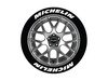ES#3191840 - MIC171818 - Michelin Tire Lettering Kit - White - 8 of Each - 1 inch tall Permanent Raised Rubber Tire Stickers for 17-18 inch tires - Tire Stickers - Audi BMW Volkswagen Mercedes Benz MINI Porsche