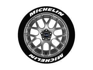 ES#3191840 - MIC171818 - Michelin Tire Lettering Kit - White - 8 of Each - 1 inch tall Permanent Raised Rubber Tire Stickers for 17-18 inch tires - Tire Stickers - Audi BMW Volkswagen Mercedes Benz MINI Porsche