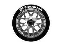 ES#3191654 - BFG1416154 - BFGoodrich Tire Lettering Kit - White - 4 of Each - 1.5 inch tall Permanent Raised Rubber Tire Stickers for 14-16 inch tires - Tire Stickers - Audi BMW Volkswagen Mercedes Benz MINI Porsche