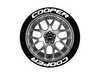 ES#3191724 - CO0P17181258 - Cooper Tire Lettering Kit - White - 8 of Each - 1.25 inch tall Permanent Raised Rubber Tire Stickers for 17-18 inch tires - Tire Stickers - Audi BMW Volkswagen Mercedes Benz MINI Porsche