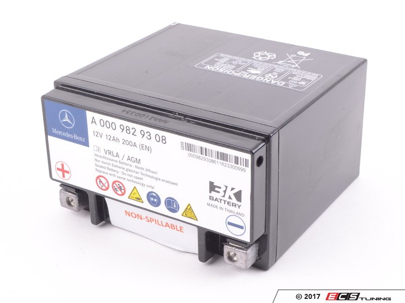 Genuine Mercedes Benz 0009829308 Auxiliary Battery 6194