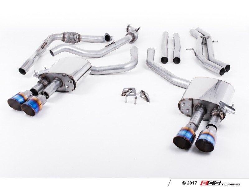 Milltek Sport SSXAU653 CatBack Exhaust System NonResonated (Louder)