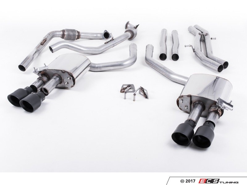 Milltek Sport SSXAU651 CatBack Exhaust System NonResonated (Louder)