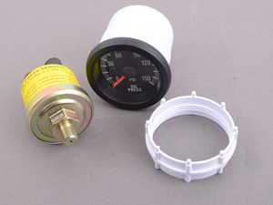 ES#3176546 - PSTOP270-12 - 52mm Prosport Electrical Oil Pressure Gauge - Clear Lens/White LED - Includes Sender, mounting hardware, visor, and instructions. - Prosport Performance - Audi BMW Volkswagen Mercedes Benz MINI Porsche