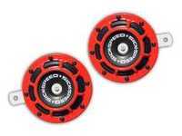 ES#3247896 - BTH-S203RD - 2 Piece Super Loud Horn Kit - Red - Upgraded 118dB horns in the color of your choice - Sickspeed - Audi BMW Volkswagen Mercedes Benz MINI Porsche