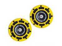 ES#3247901 - BTH-S203YL - 2 Piece Super Loud Horn Kit - Yellow - Upgraded 118dB horns in the color of your choice - Sickspeed - Audi BMW Volkswagen Mercedes Benz MINI Porsche