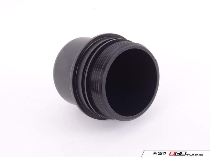 ECS 017306ECS01 Billet Aluminum Oil Filter Housing Cap Black Anodized