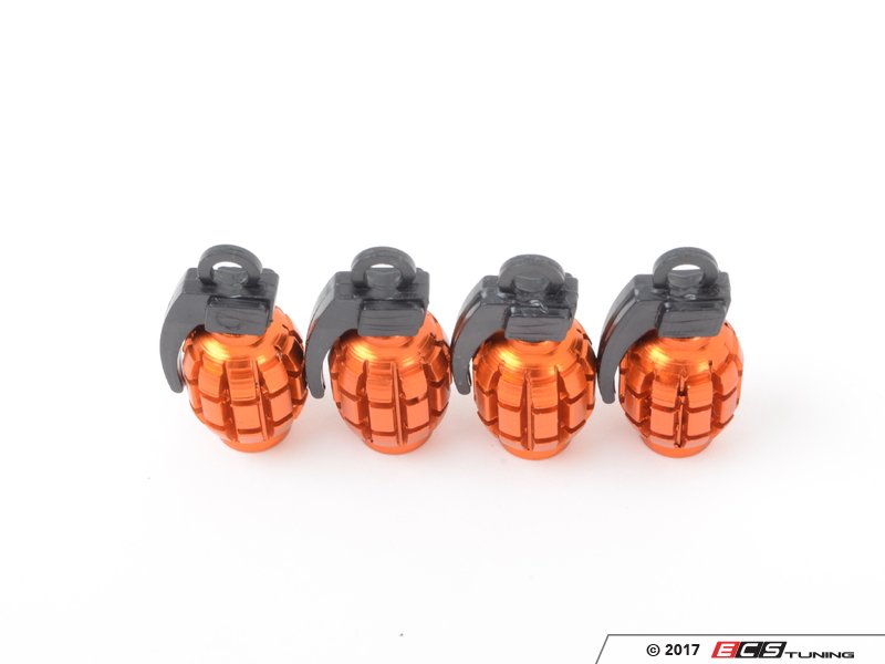 Sickspeed Grenade Valve Stem Caps Orange