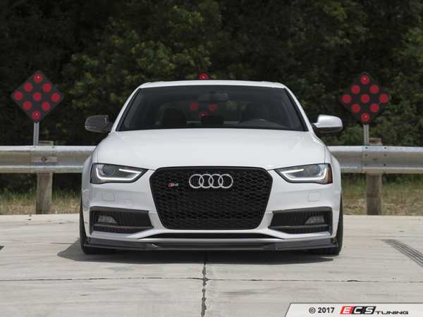 ECS - 022928ecs01KT - Carbon Fiber Fog Light Grille Overlay Set - Audi ...