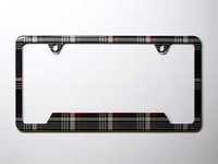 ES#3096387 - K12PF0 - License Plate Frame - MK7 GTI Plaid - North American license plate frame wrapped in MK7 GTI Plaid - Klii Motorwerkes - Volkswagen