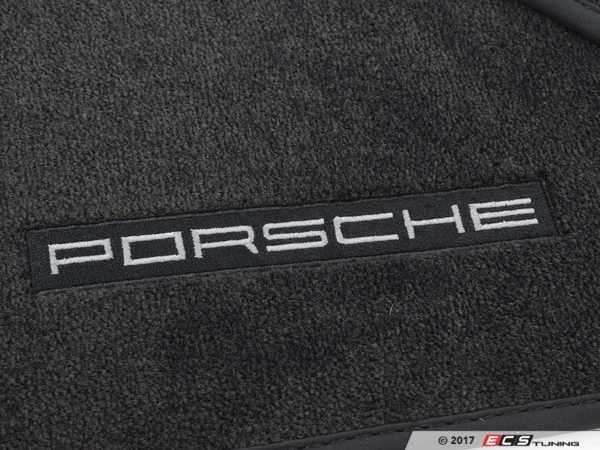 Genuine Porsche 95504480473cu4 Set Of Floor Mats Black