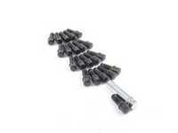 ES#3420206 - LB14x15BM - Conical Seat Tuner Spline Bolt Set - Medium Length - Black - Full set of black tuner style, socket-specific lug bolts. 14x1.5x32mm - Rohana Wheels - Audi BMW Volkswagen