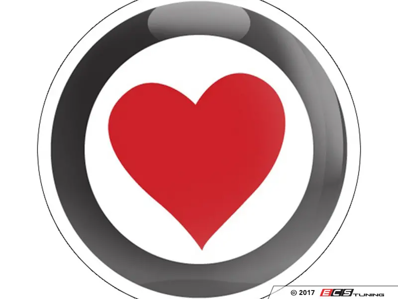 GoBadges GG0029 Round Girl Heart 102 Decal Sticker 