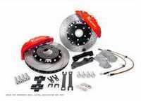 ES#3430086 - BKVW220-831CR - ProComp 8 Piston Big Brake Kit - 2-Piece Cross-Drilled Rotors (330mm) - With Red Calipers - Eight-piston calipers, pads, two-piece rotors, stainless steel brake lines, and hardware - Ksport - Volkswagen