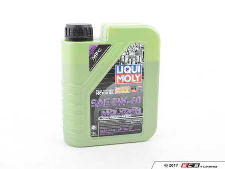 ES#3246019 - 20230 - Molygen New Generation Engine Oil (5w-40) - 1 Liter - Full synthetic oil with fluorescent, friction-reducing additive! - Liqui-Moly - Audi BMW Volkswagen Mercedes Benz MINI Porsche