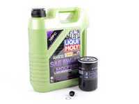 ES#3439004 - PLSOILKT5 - Oil Service Kit - With ECS Magnetic Drain Plug - Includes standard Mann oil filter and Liqui Moly 5w-40 oil with MolyGen technology - Assembled By ECS - Audi Volkswagen