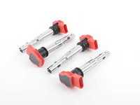 ES#3418766 - 06E905115Fkt2 - Coil Pack - Set Of Four - Dress up your engine bay with these red colored coil packs - Genuine Volkswagen Audi - Audi Volkswagen
