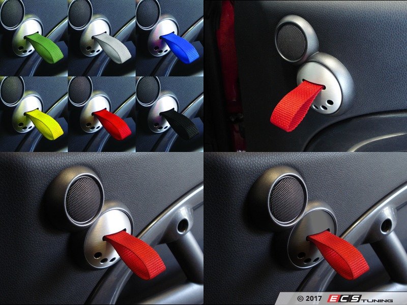 Rennline DH25SLVRED RS Style Door Pulls Silver / Red