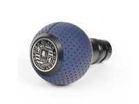 ES#3618116 - GS2SMTMINI - BFI GS2 Heavy Weight Shift Knob - Porsche Maritime Blue Air Leather - Black Anodized - A superb interior upgrade with added weight for smoother shifting for your MINI Cooper - Black Forest Industries - MINI