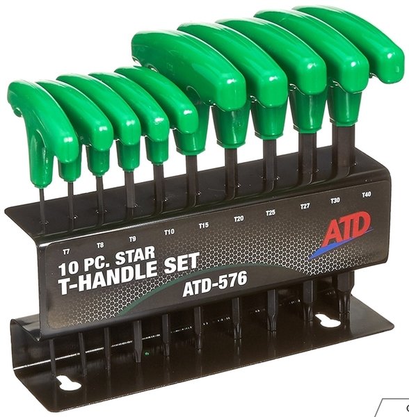 ATD Tools ATD576 10PC TORX THANDLE SET
